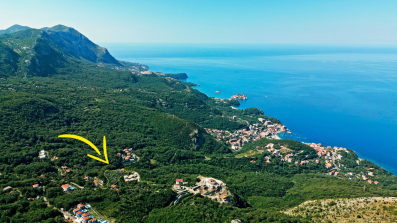 Urbanizovan plac 7.137m² sa pogledom na moreza zajedničku gradnju (25%) –Kuljace,Budva