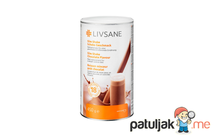 LIVSANE Slim Shake čokolada 450 g