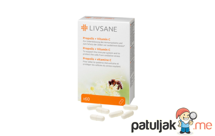 LIVSANE Propolis + Vitamin C Caps A60