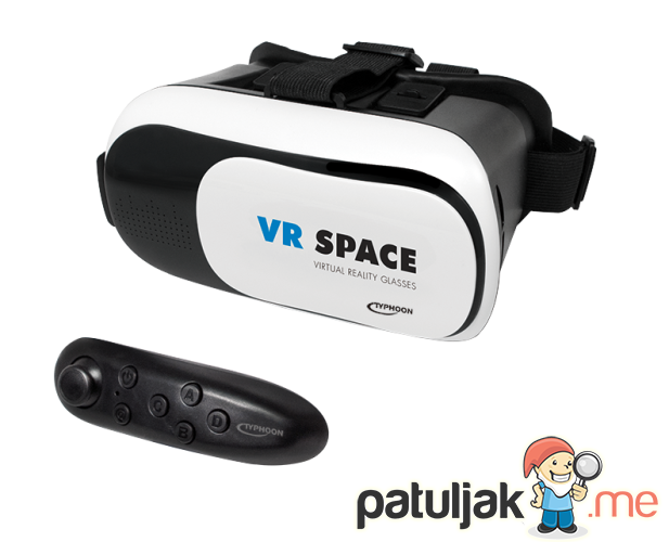 VR 3D naočare virtual, sa bežičnim kontrolerom, LogiLink